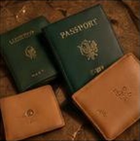 Passport covers and leather wallets